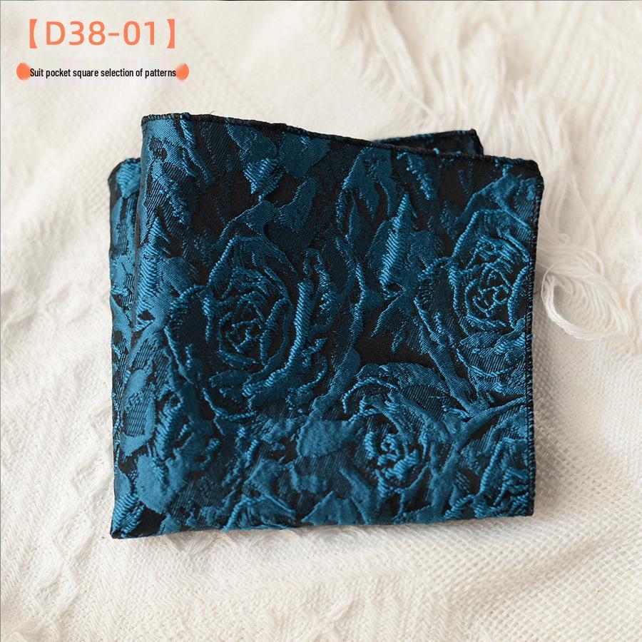 Mouchoir de poche pour costume trois-dimensions au design rétro de luxe