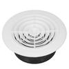 Grozāms apaļš ventilācijas vāks, nomaināms regulējams gaisa izplūdes vāks vannas istabai, virtuvei, 6 collas