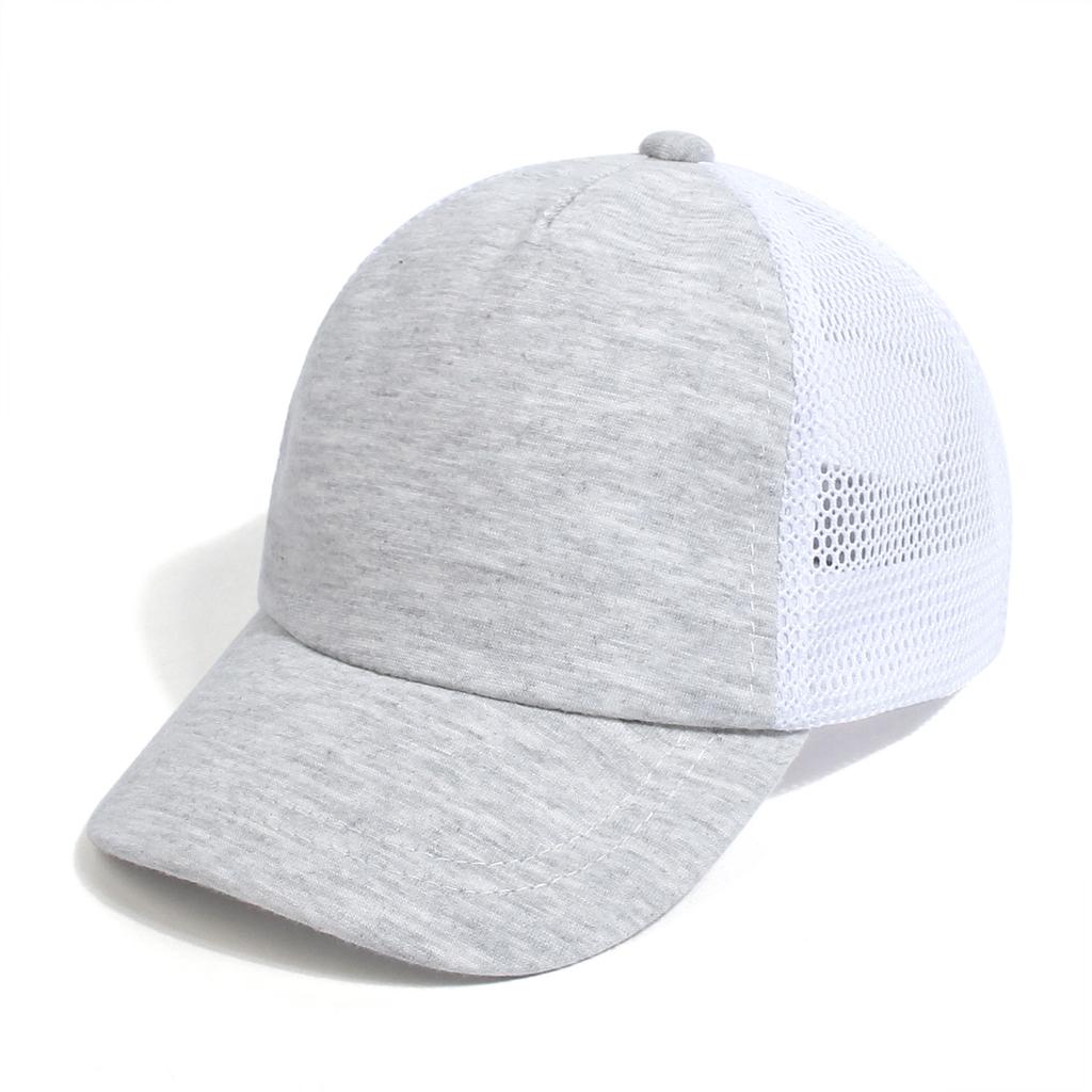 Kids' Baseball Caps Summer Boys' and Girls' Solid Color Sun Block Visor Outdoor Casual Cap Net Cap