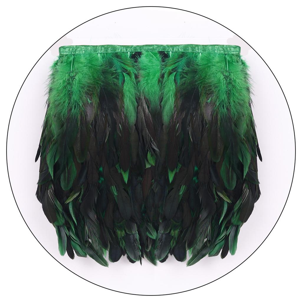 Irregular Dance Skirt Gothic Festival Carnival Party Dance Summer Women's Fashion Feather Skirt Bar Jazz Multi-color Short Skirt