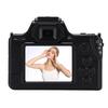 48MP 2K Digital Camera Double Lens Portable 16X Zoom Camera with Games Music Filters for Travel Black