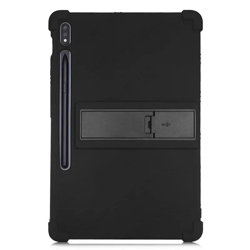 Case For Samsung Galaxy tab S9  Plus FE 12.4 Cover For Tab S9 11incs SM-X810 X816B Kickstand Funda with 4 Shockproof Airbags Soft Silicone