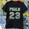 Camiseta Salmo 23 Versículo Bíblico Fe Cristiana Camiseta Gráfica Religiosa