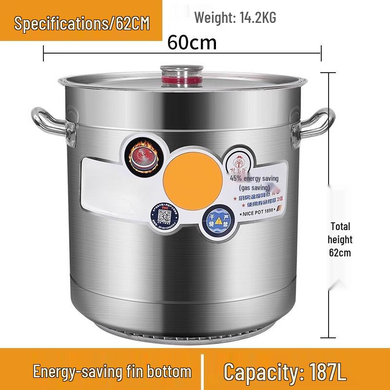 Xihe Commercial 304 Stainless Steel Stockpot