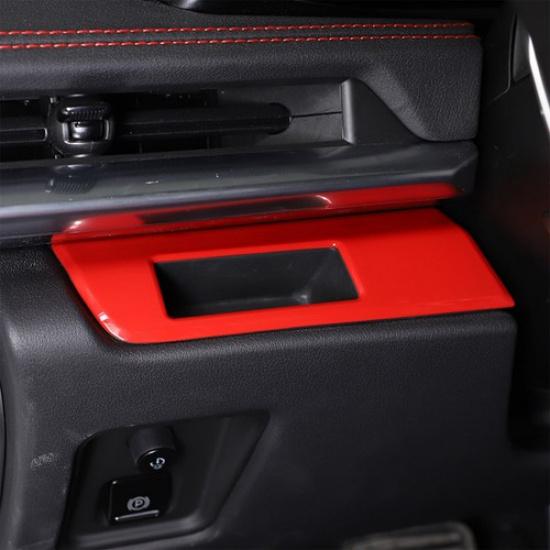 For Corvette C8 -2025 Main driver s Red card storage slot Panel frame Trim