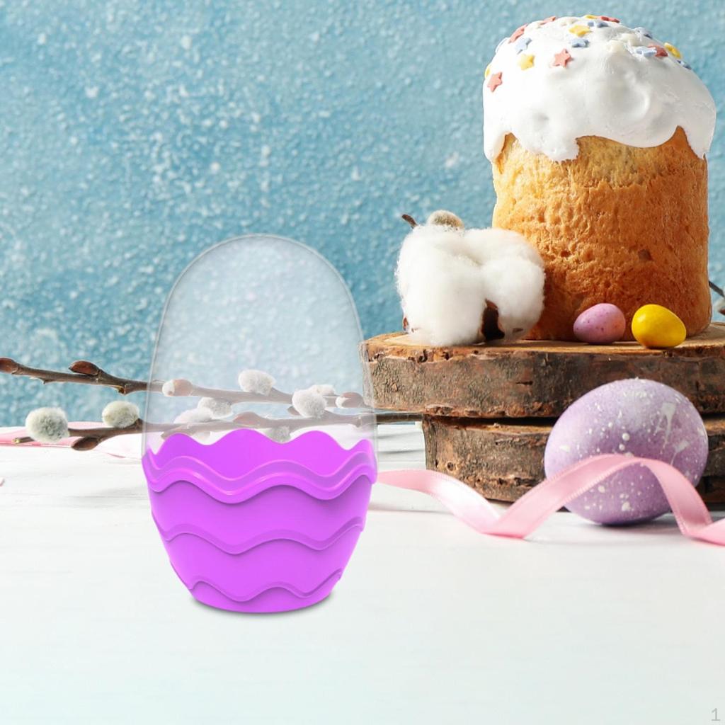 Fillable Easter Egg Basket Fillers Portable Toys Shaped Container Eggshell for Candy