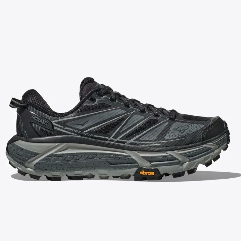 HOKA Mafate Speed 2 Trekking Size Shoes, Men's, 1126851, Black/Castlerock, 26.5cm