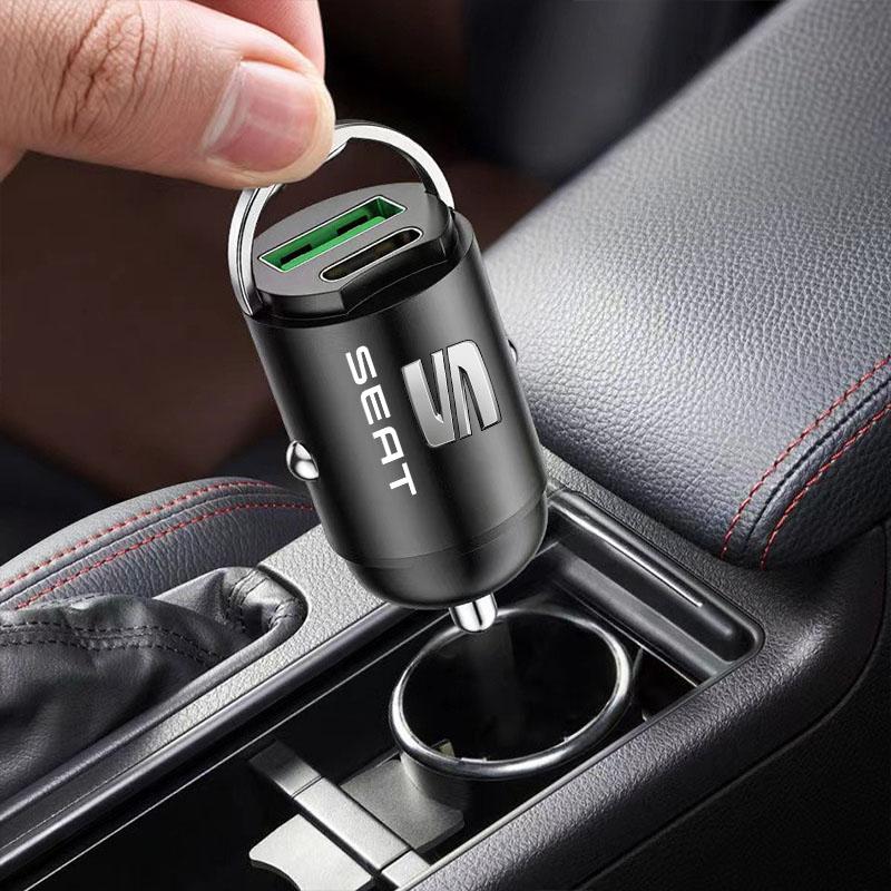 Micro Car Quick Charger Vehicle Cigarette Lighter Convert Plug Car Accessories for SEAT Leon FR 5 6 MII Altea 5F Ibiza Toledo Cordoba Alhambra MK3