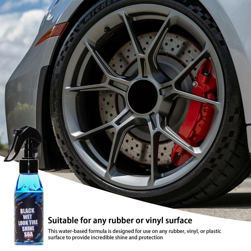 Tire Shine Spray High Gloss Tire Cleaner UV Protection Extreme Tire Shine Long-Lasting Cleaning Spray Black Shine For Cars