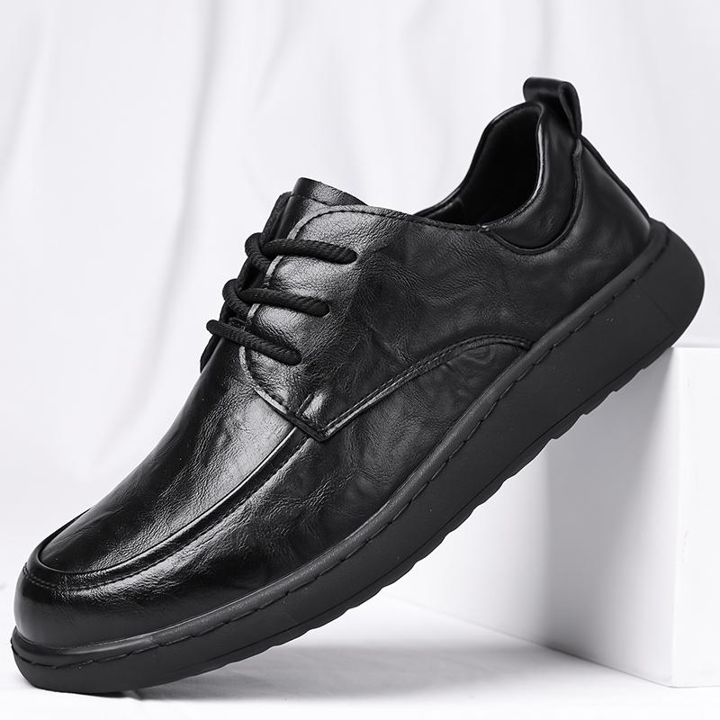 

Fashion Men s Dress Business Shoes Classic Men Casual Walking Shoes All-match Mens Comfortable Sneakers Fashion Lace-Up Men s Footwear 46 чёрный