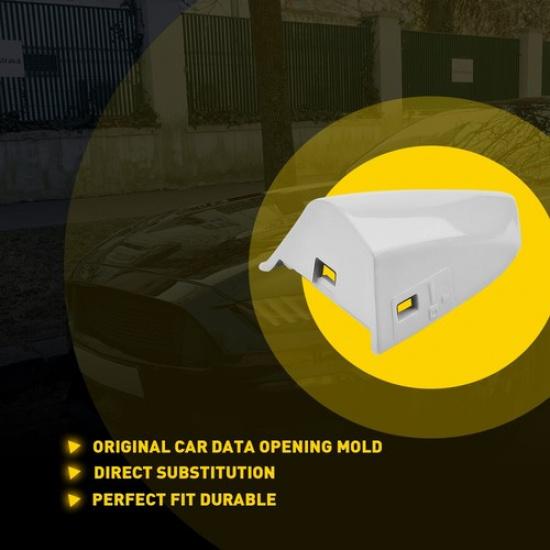 For 2015- Ford Mustang White Driver Door Handle Key Cap Cover Bezel New I