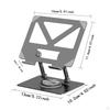 Adjustable Tablet Stand for Desk Multi Angle Fits 4-12.9" Stable Practical Home Office Holder