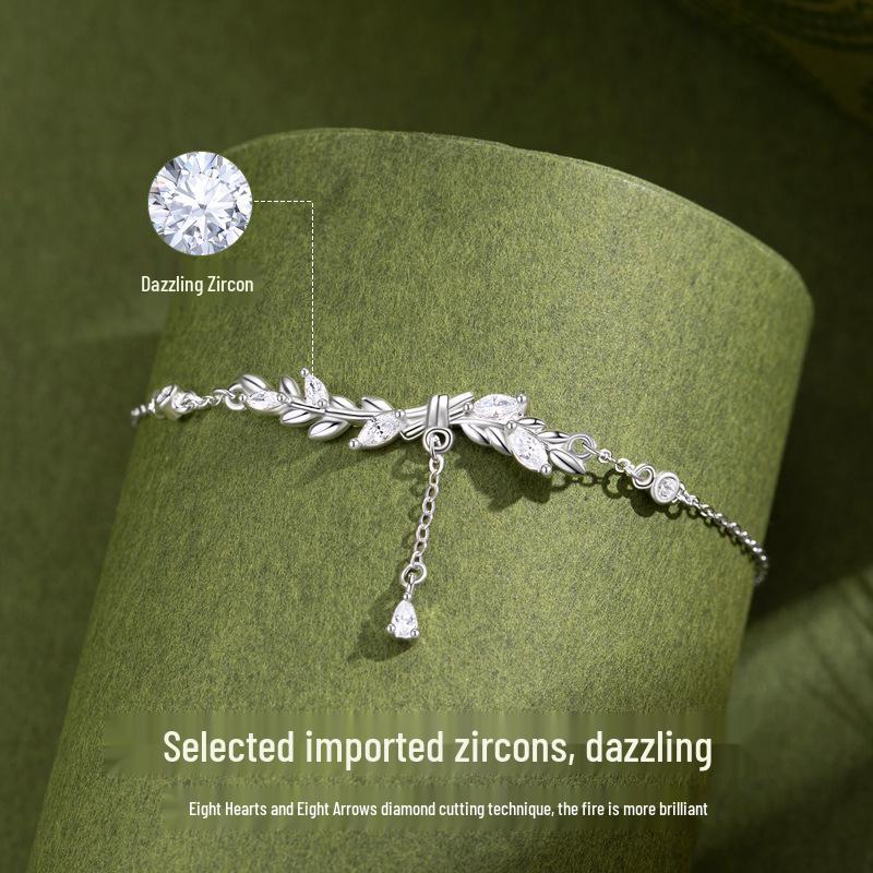 2025 New Style Exquisite Sterling Silver Bracelet for Women - Light Luxury 999 Silver Girls' Birthday Gift