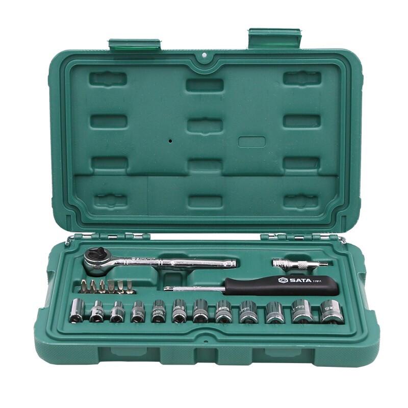 SATA 21-Piece Socket Wrench  Ratchet Tool Set
