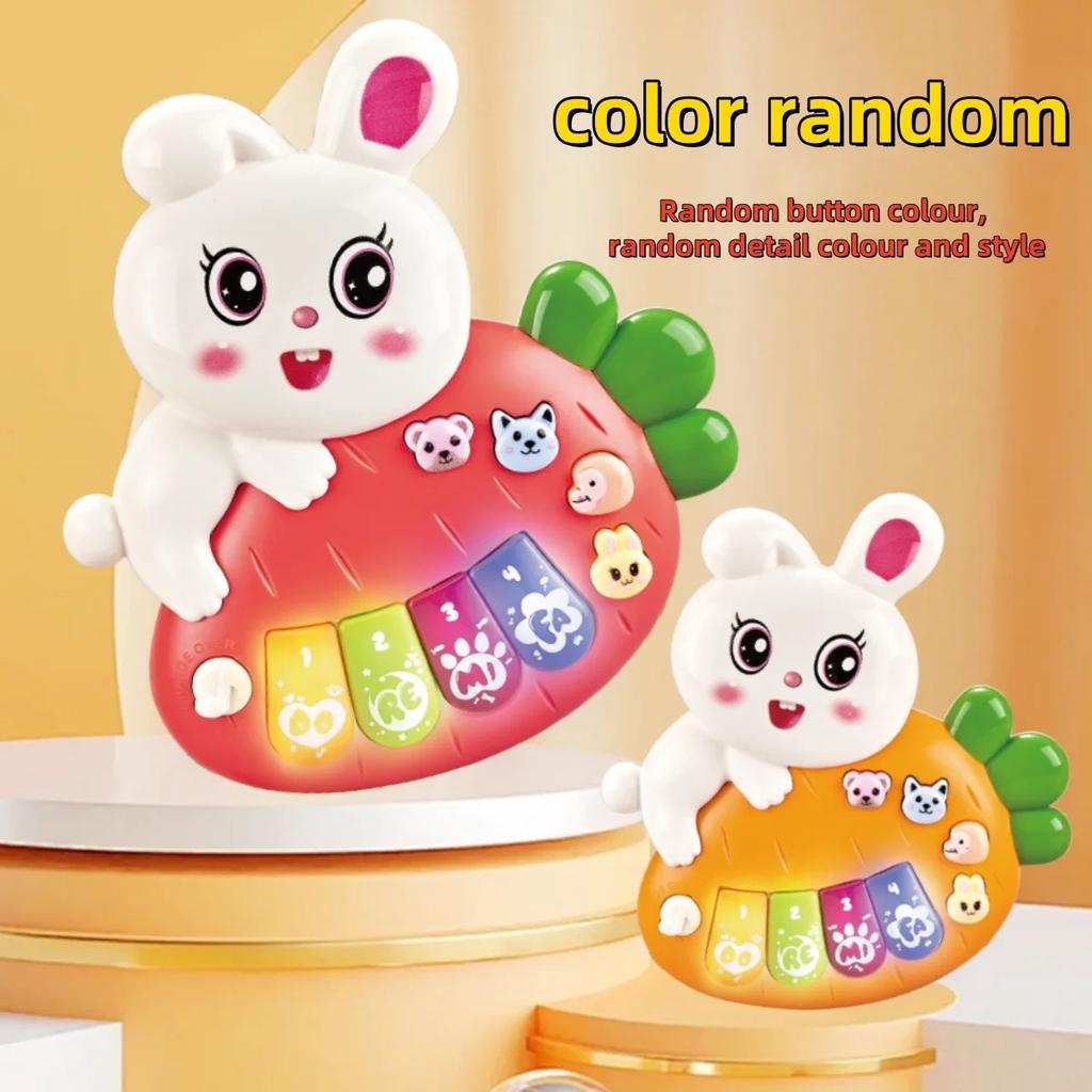 Electronic Koala Piano Finger Keyboard Elephant Cartoon Animal Lights Music Multi-Mode Sound Effect Kids Education Toys Gifts