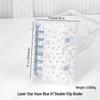 M5 Transparent Double Buckle Binder with Pocket - A6/A7/A8 Planner, Portable Detachable Notebook