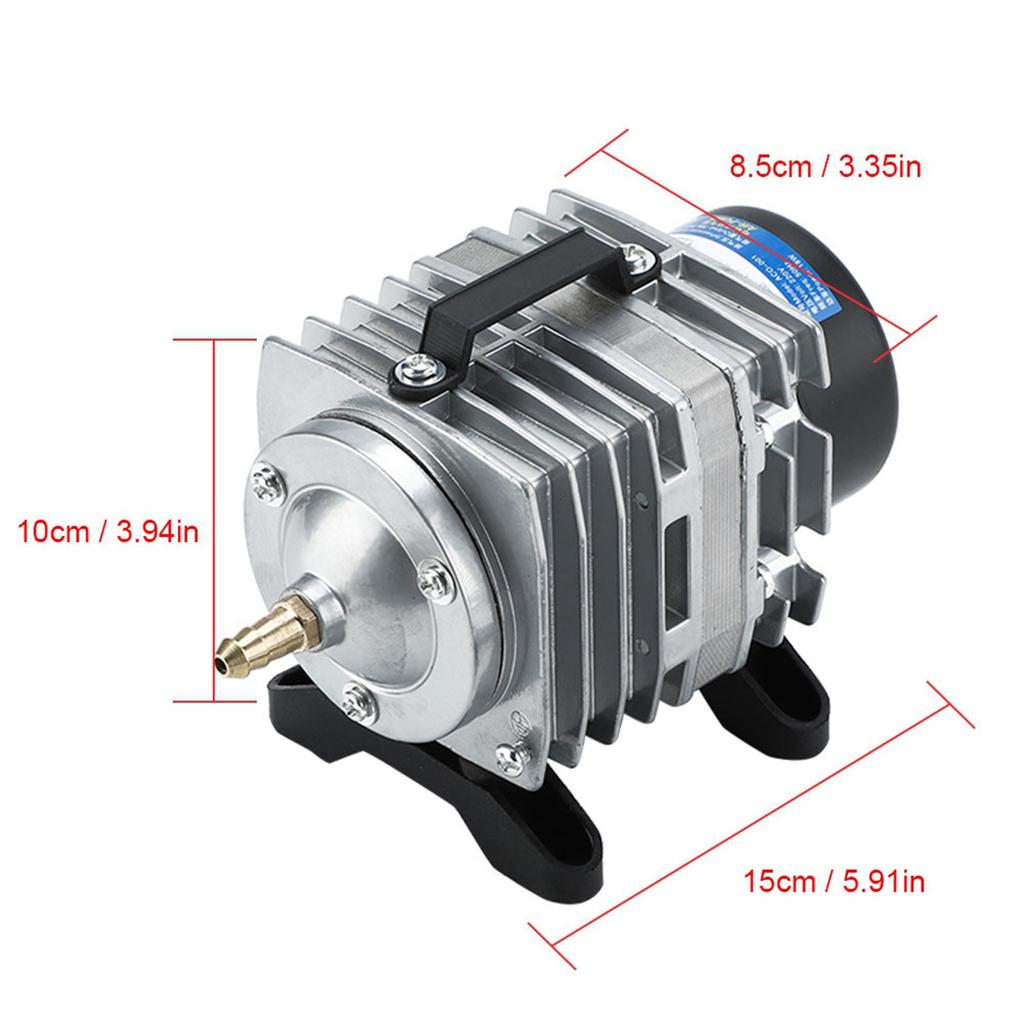 Elektromagnetische Sauerstoffpumpe für Aquarien, 18 W, 25 l/min, für Aquarien, Meeresfrüchte, Teich