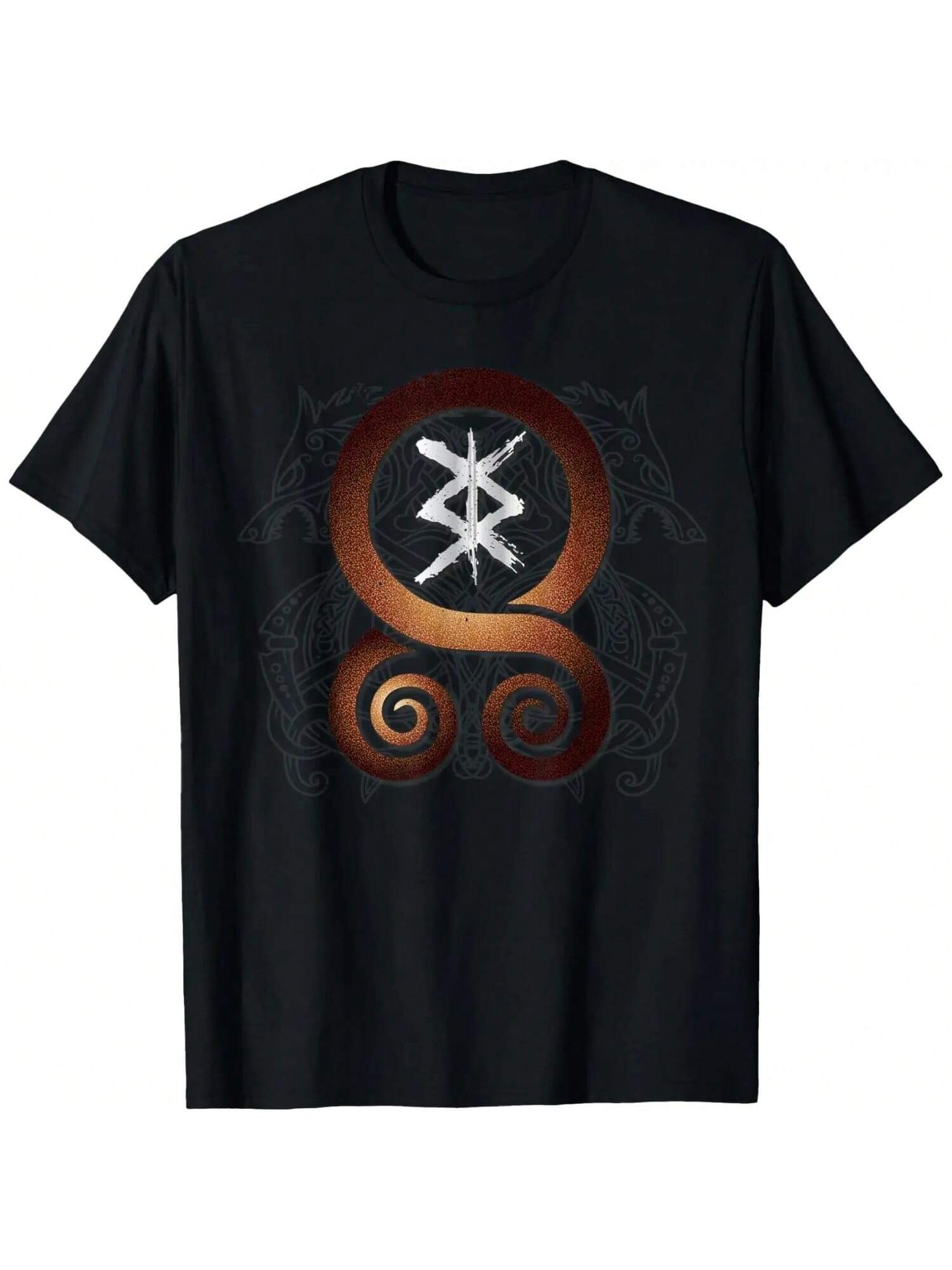 Vikings Rune Of Protection Troll Cross Trollkors Symbol T-Shirt S разноцветный