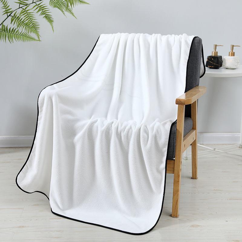 Coral Velvet Bath Towel Thickened Adult Couple's Bathrobe Household Water Absorption Skin Friendly