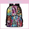 Large Capacity Children Backpack With Monster High Print Design For School Daily