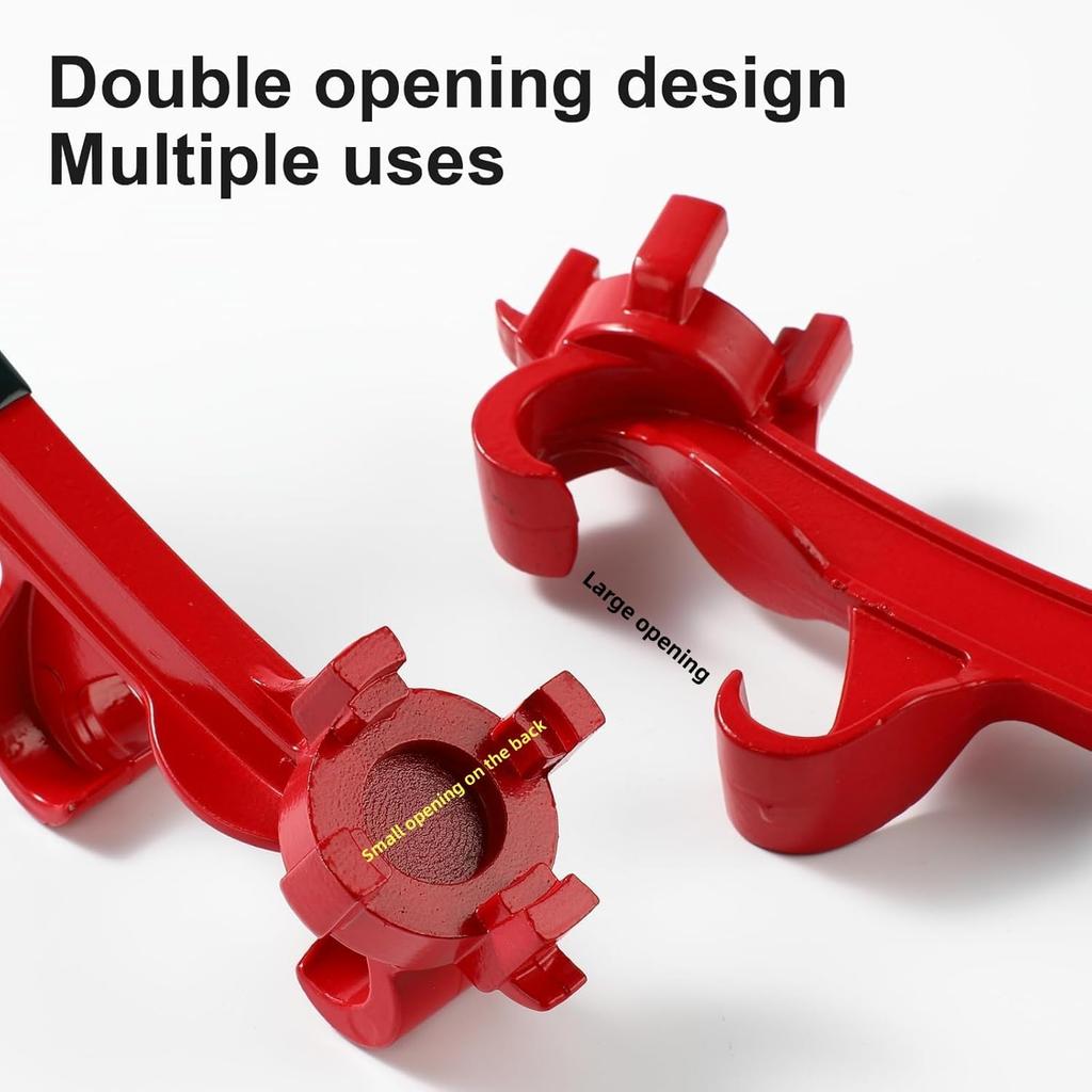 Multifunctional Paint Bucket Open Lid Wrench Bucket Opener Aluminum Alloy Labor Saving Bung Wrench Metal Barrel Lid Opener Tool