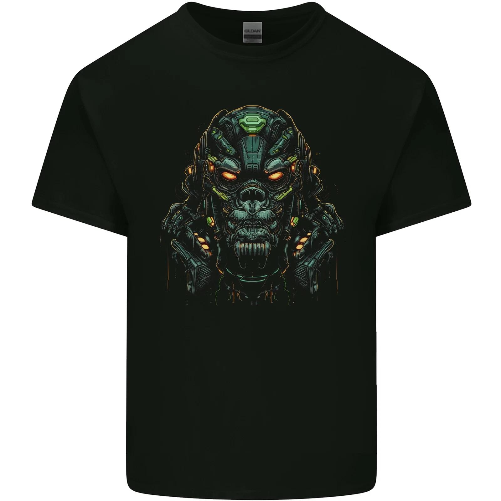 Cyber Gorilla Ape Fantasy Kids T-Shirt Childrens 4XL