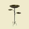 Metal Bird Bath for Outside 5 Pronged Base Birdbath with Stake Vintage Freestanding Feeder Bowl for Garden Patio Yard Lawn Decor