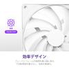 NZXT F140Q v2 White Quiet and Airflow Enhanced PC Case Fan 140mm FN2271 RF-Q14SF-W2