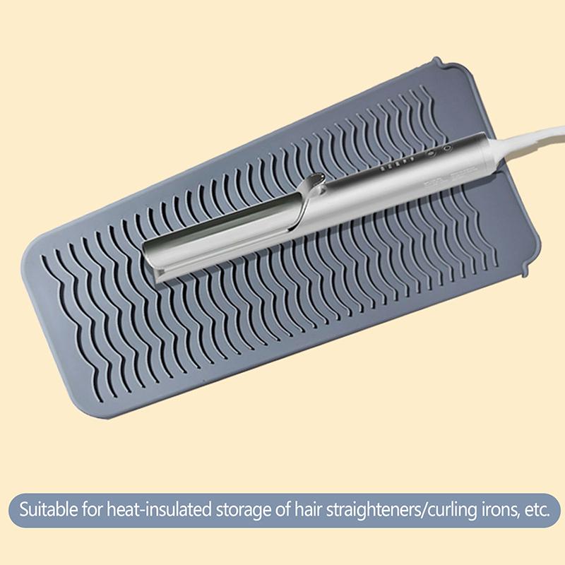 New 1Pc Multifunctional Silicone Heat Resistant Pad Insulation Mat For Hair Straightener Heat Curling Stick Curler Flat Irons