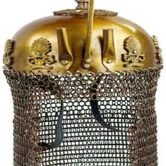 Store Medieval Ottoman Islamic Helmet with Chain Mail 18 GA Steel