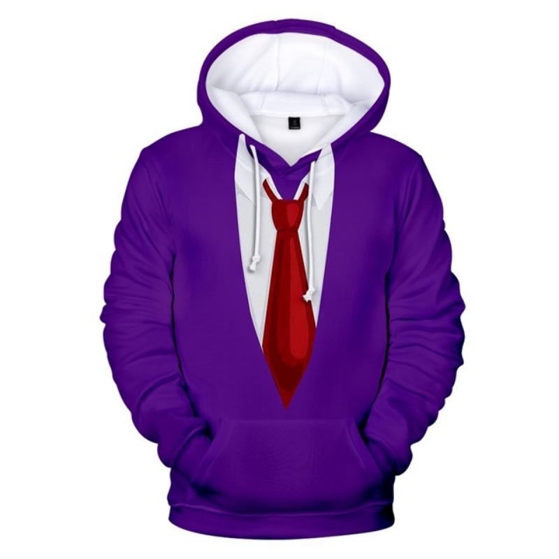 Hoodies Funny Fake Suit Fashion 3D Print Tuxedo Bow Tie Loose Kids Hooded Sweatshirt Cosplay Casual Pullovers Fake Suit Clothing