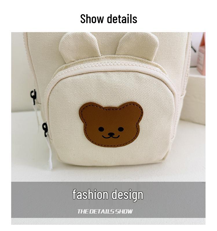 Korean Kids' Spine Protection Cartoon Backpack: Wear-Resistant, Cute, and Casual for Kindergarten.