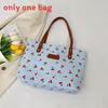 Nylon Tote Bag For Women With Print And Zipper Closure For Daily Commuting