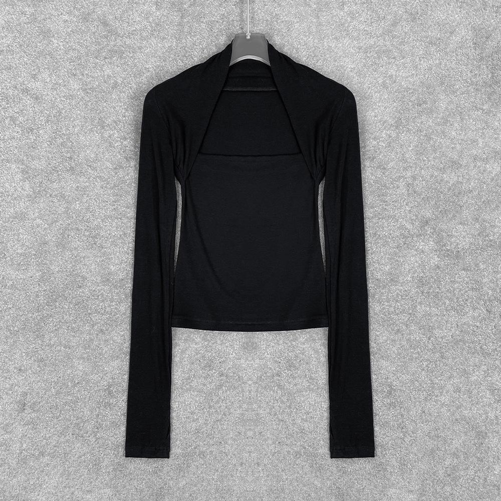 Original Lyocell Merino Wool Two-Piece Knitted Base Layer Top for Autumn/Winter