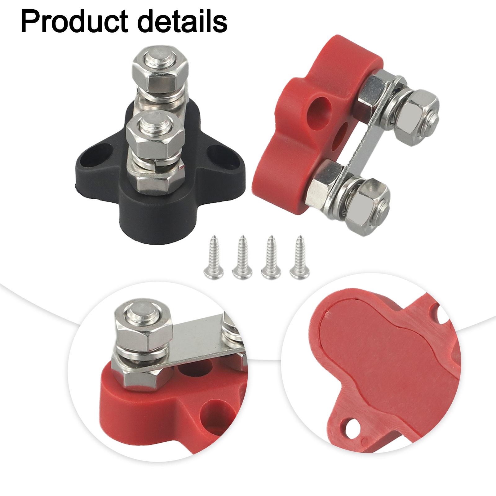 

Wiring Projects Busbar Terminal Connection Compact Design Battery Connectors Red Nylon Plastic Base Stainless Steel Screw Nut China Mainland