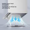 Foldable Laptop Stand Double Shaft Height Adjustment Cooling Laptops Risers 360Degree Rotating Base for Belows 17in Device