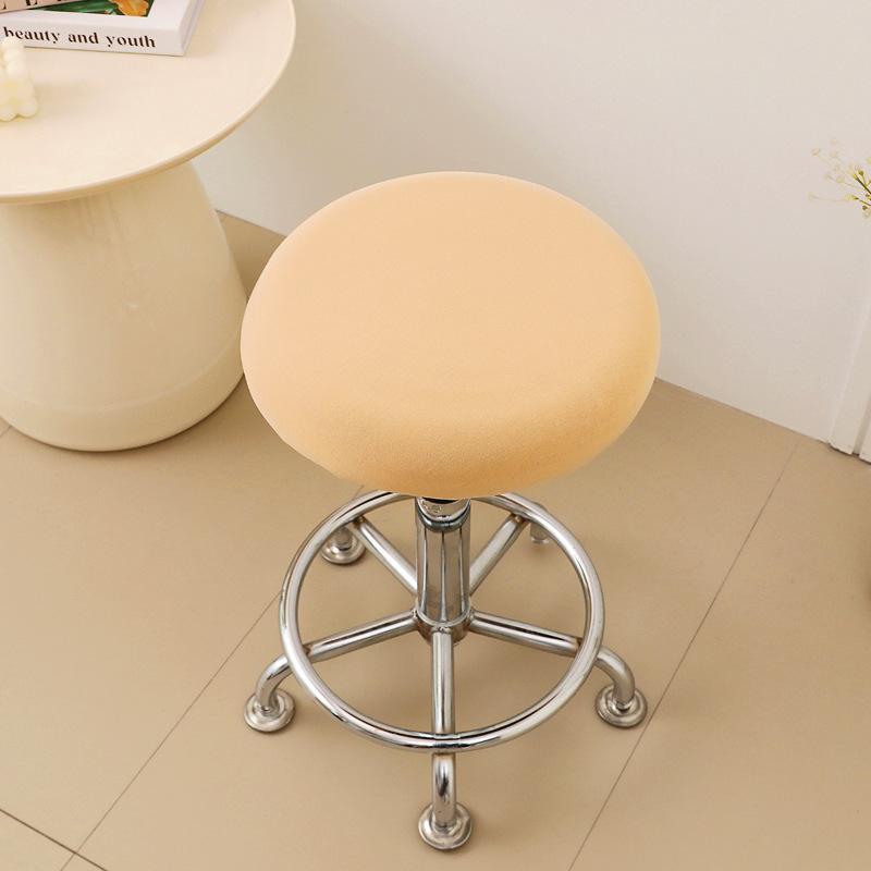 Creative Printed Round Stool Cover Stretch Chair Slipcover for Home Office Decoration Soft Washable Seat Protector Chair Cover