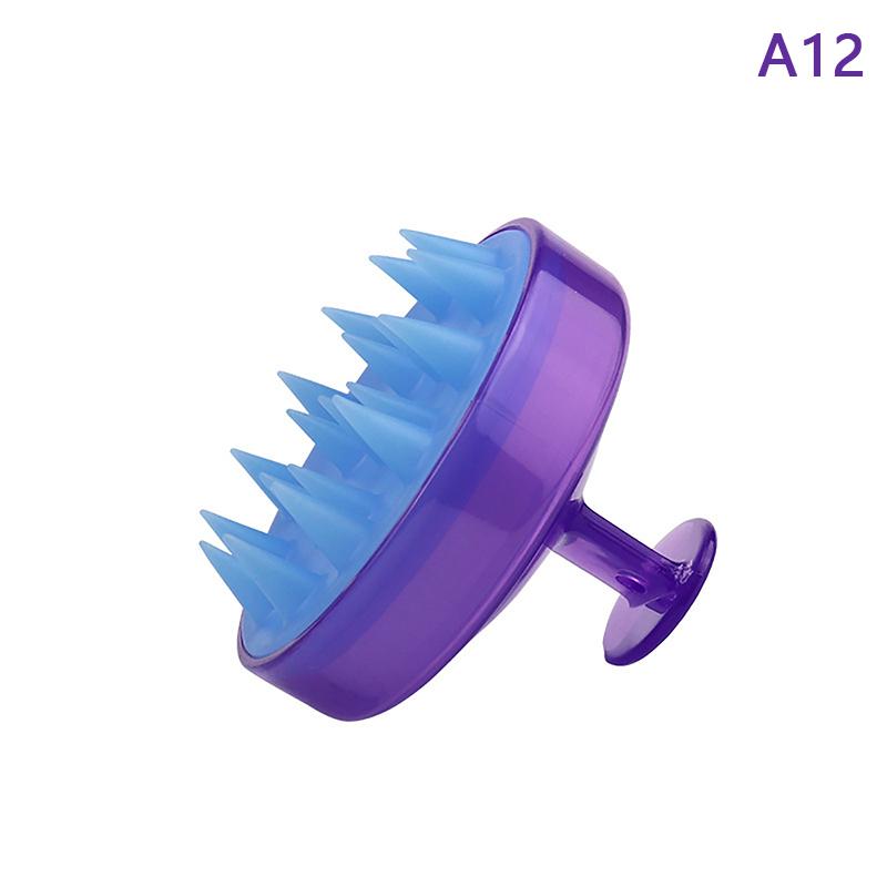Plastic Silicone Massage Comb Clean The Scalp Thoroughly Scalp Massage Easy Foaming Head Massage Brush Shampoo Brush Bath Comb