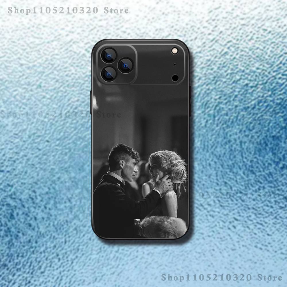 P-Peaky B-Blinders Movie Phone Case For iPhone 17,16,15,14,13,12,11,Pro Max,XSX,,XR,SE,Mini,8,7,Soft Silicone Black Cover iPhone12