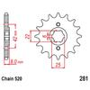 520 Motorcycle Front Sprocket For Honda XL500S 79-81 XL500R 82-87 XL600R 83-87 XL600LM 1985-1987 XL600RM 1986-1988