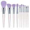 10 makeup brushes set Acrylic crystal handle Loose powder brush Eyeshadow brush Beauty tool