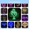 Colorful Led Neon Shaped Night Light For Home Decor Featuring Cute Unicorn Design