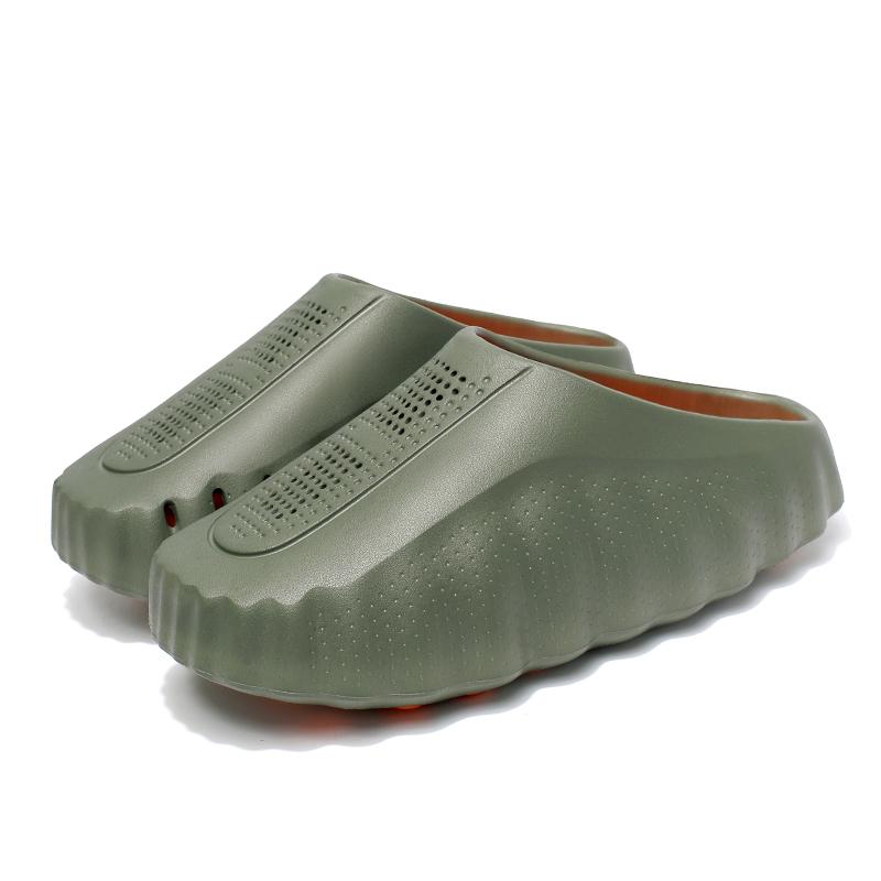 TUINANLE Damen Mode Sandalen Paar Geschlossene Zehen Dicke Plateau Sommer Rutschfest Weich EVA Unisex Innen Badezimmer Hausschuhe Flip Flops