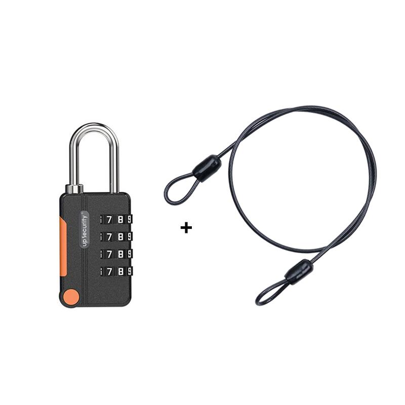 Multicolor 4 Digit Combination Padlock With Resettable Code And Sturdy Metal Shackle Perfect For Gym Locker Luggage Travel
