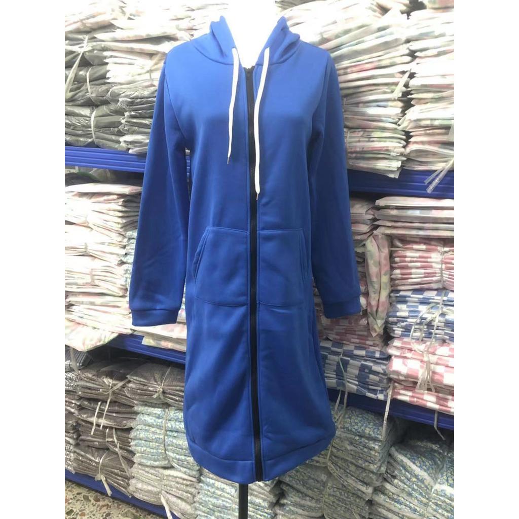 Summer Women Pocket Zipper Design Longline Hoodie Femme Casual Long Sleeve Coat and Jackets Outfits Overalls