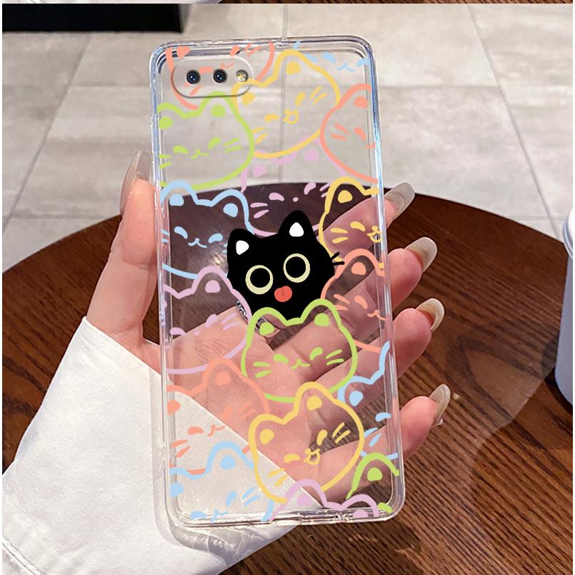 

For Realme C2 Phone Case RMX1941 Luxury Cute Love Rabbit Funny Cat Cartoon Clear Silicone Back Cover Bumper For Realme C2 Casing realme C2