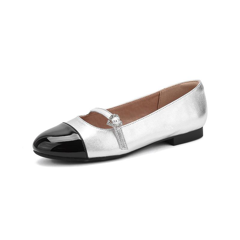 

Весенние новинки, прими мое сердце~ туфли Мэри Джейн на плоской подошве с маленькой пряжкой-бриллиантом в цветовой гамме, женские одинарные туфли 35