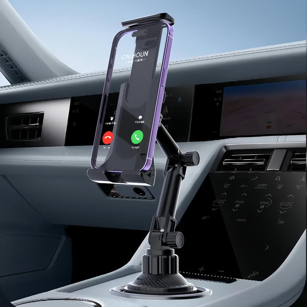 Car phone holder, car cup holder drink holder phone navigation holder, adjustable rotating phone holder
