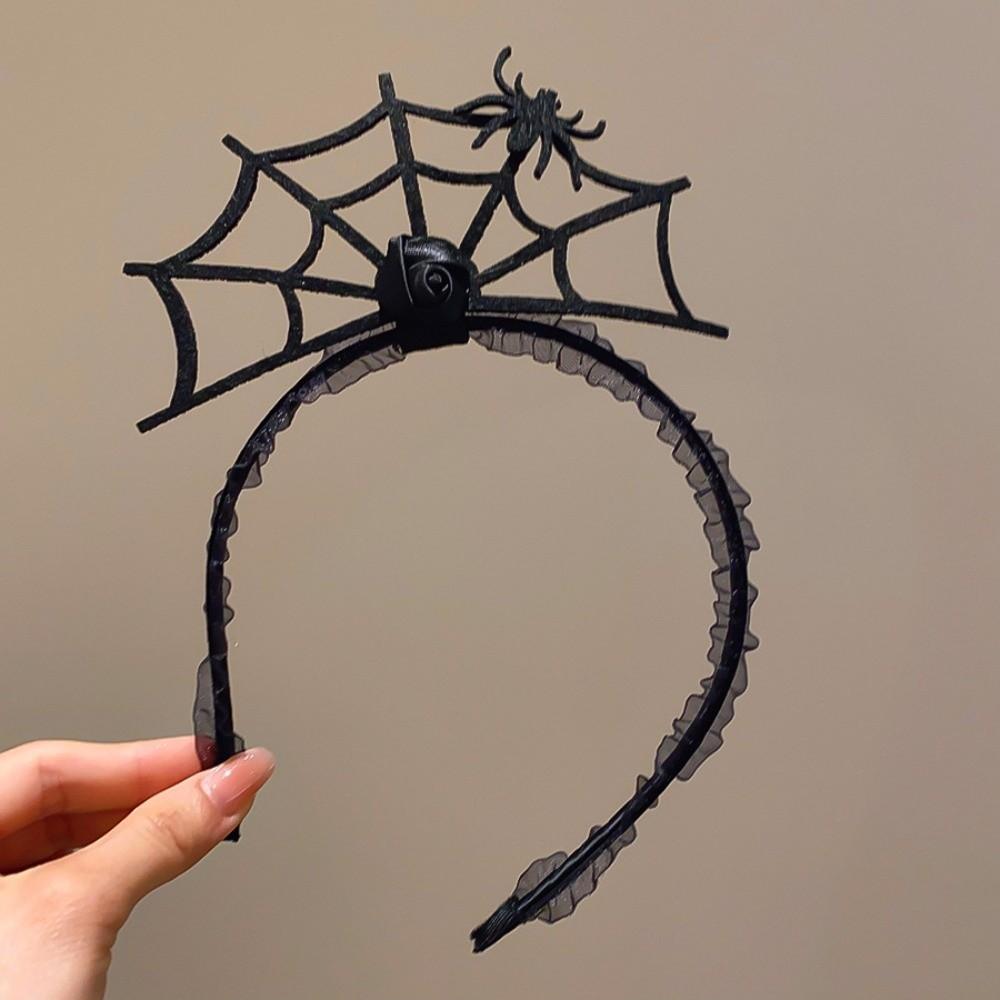 Non-slip Spider Hairband Halloween Spider Hair Hoop Spider Web Headband Female Use