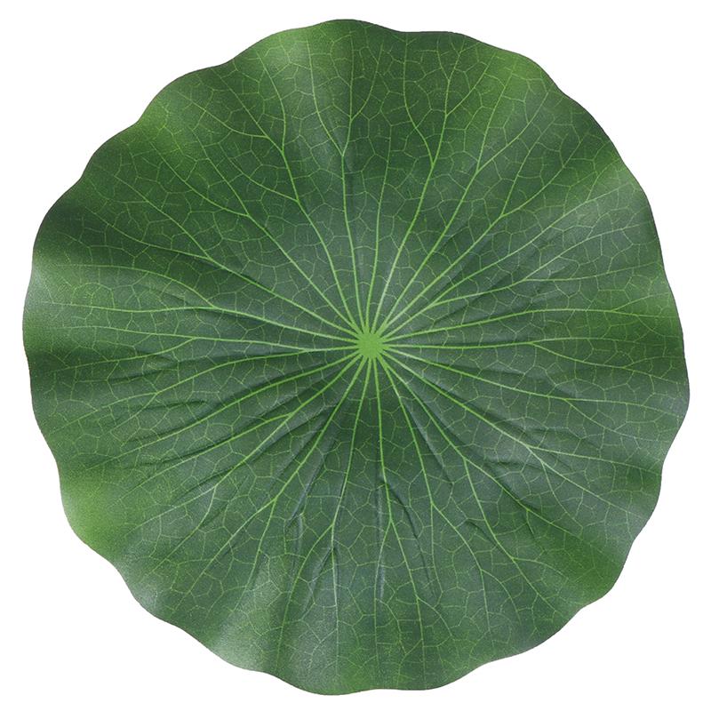 Pack Of 9 Artificial Floating Foam Lotus Leaves Water Lily Pads Ornaments Green